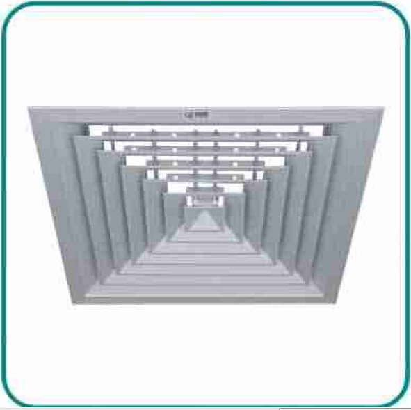 Square Ceiling Diffusers For HVAC