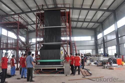 Three Layer Coextrusion Plastic Film Blowing Bag Making Machine System 1