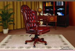 Classic chesterfield chair real leather
