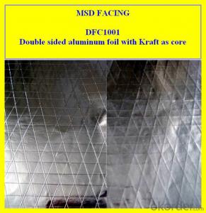 Doubld side Aluminium foil Scrim Kraft lamination sheet System 1
