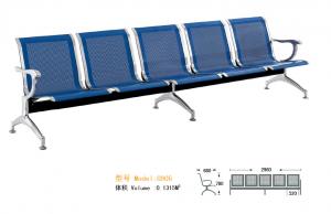 WNACS-Five Seats Steal Powder Painted Airport Waiting Chair with Wider Seat