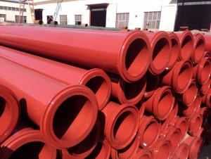 Three Meter Dn125 Delivery Pipe With ZX Flange 7.1mm st52