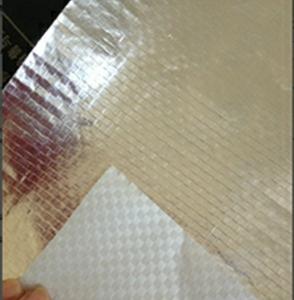 Single side aluminium foil laminated to PE wove fabric