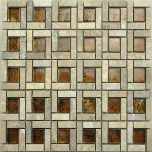 Glass mosaic mix marble MGR04