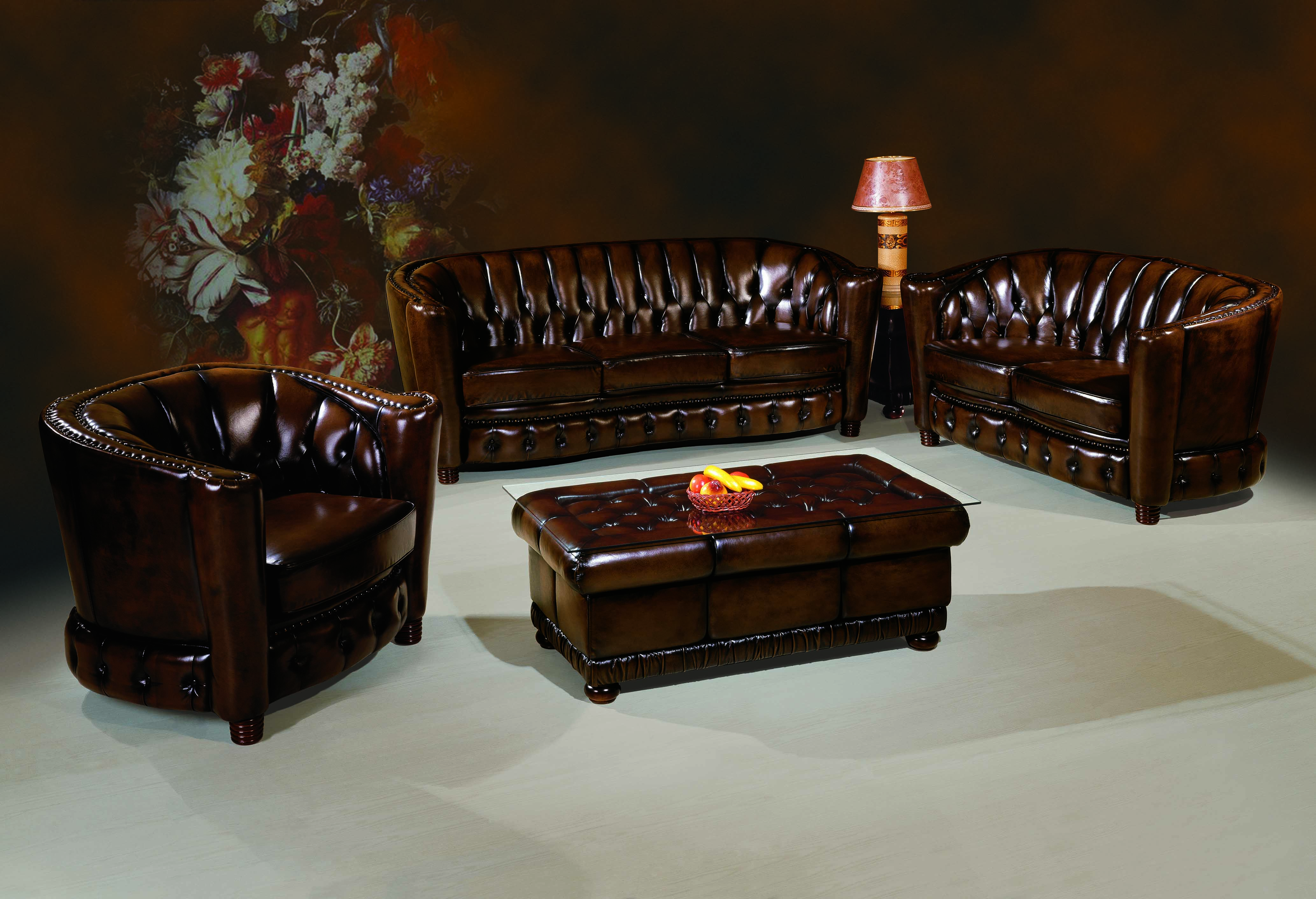 Classic chesterfield sofa Italian leather real-time quotes, last-sale ...