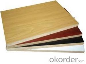 Melamine Paper Faced  MDF Board Wood Grain Color