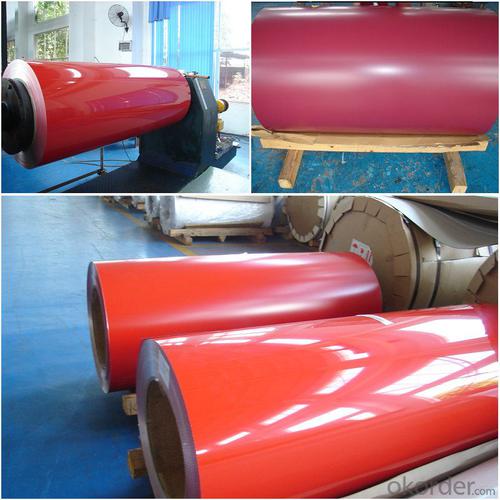 Aerospace Grade PVDF Red Color Aluminum Coil Rolls System 1