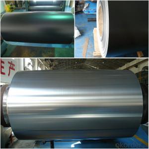 black color coated mill finish aluminum rolls