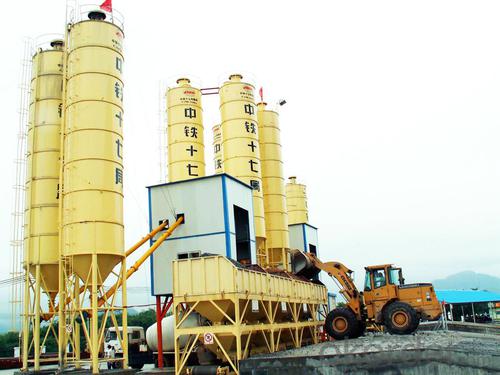 Famous brand concrete mixing plant for construction,production capacity is 50 cube meter per hour System 1