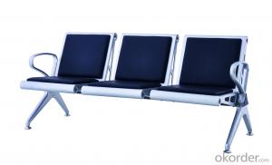 WNWCS-9801 PVC Cushion Covered Three Seats Airport Wating Chair System 1