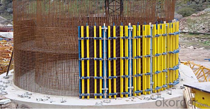 Adjustable Arced Steel Formwork for Circle Column Pouring