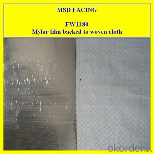 Aluminum Film Laminated Woven Cloth EPDM Roofing Insulation Board System 1