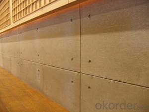 UV Coating Wood Grain Decorative Fiber  Cement Board