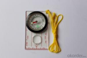 Transparant Map Scale Compass DC45-W