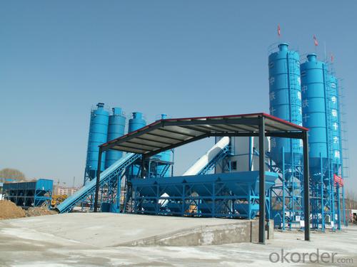 Famous brand concrete mixing plant for construction,production capacity is 180 cube meter per hour System 1