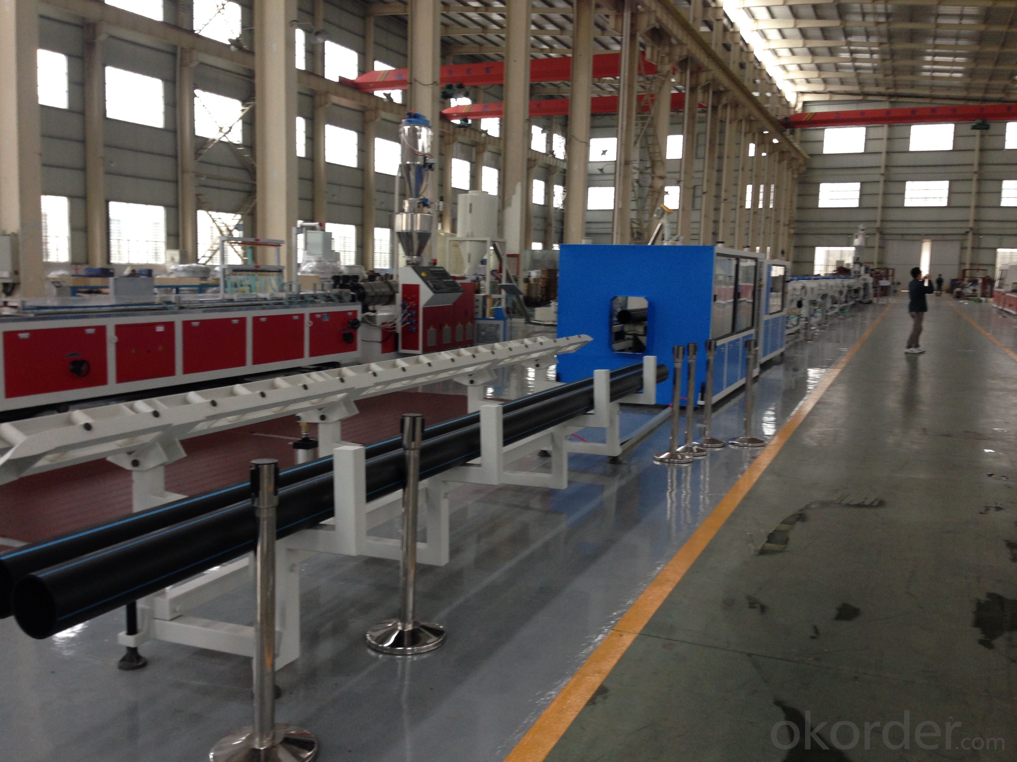PE250 SOLID PIPE EXTRUSION LINE