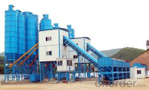 Famous brand concrete mixing plant for construction,production capacity is 135 cube meter per hour