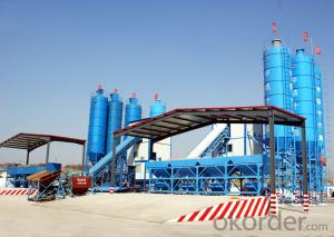 Famous brand concrete mixing plant for construction,production capacity is 90 cube meter per hour