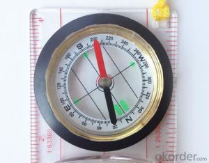 Transparant Map Scale Compass DC45-5B