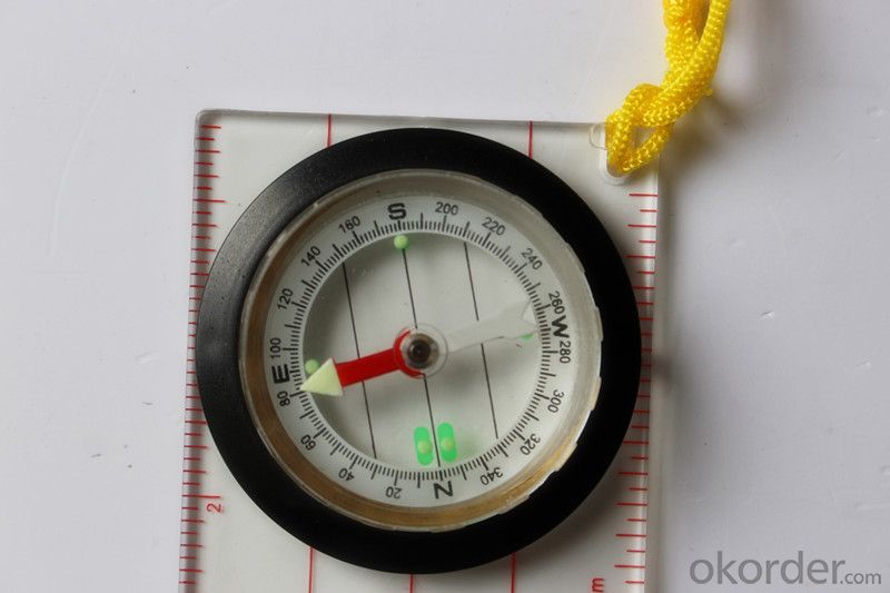 Transparant Map Scale Compass DC45-W