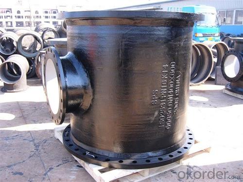 Ductile Iron Pipe Fitting All Flange Tee Big Size System 1