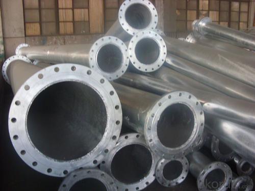 hot dipped galvanized pipe with flanges System 1