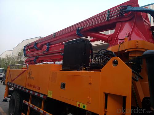 smal type  concrete  boom pump System 1