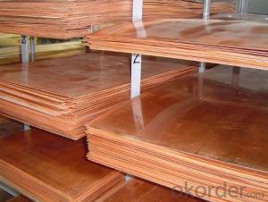 polished copper sheet-plate