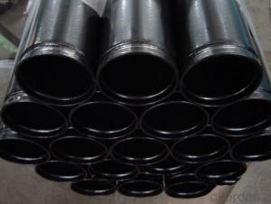 black painted seamless grooved pipe for fire fighting