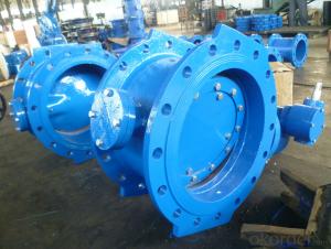 Eccentric double flanged  Ductile Iron Butterfly Valve