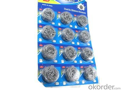 Kitchen cleaning material ss 410 scrubber wire