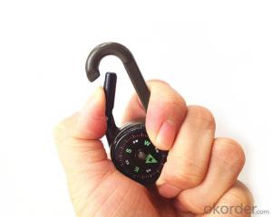 Metal Carabiner Magnetic Compass 27 System 1