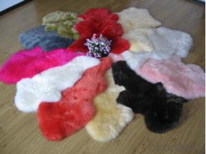 Colorful Faux Fur Sheepskin  Rug
