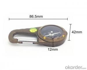 Metal Carabiner Magnetic Compass T4386-B