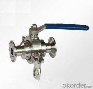 Sanitary stainless steel  high quality and low price manual ball Valve