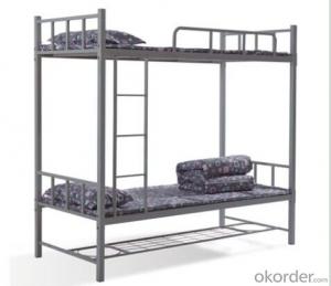 Metal Bunk Bed with Storage Shelf