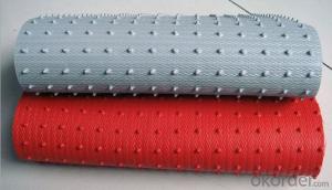 Two color durable spike bottom PVC coil floor mat