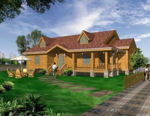 Wooden houses for club and leisure