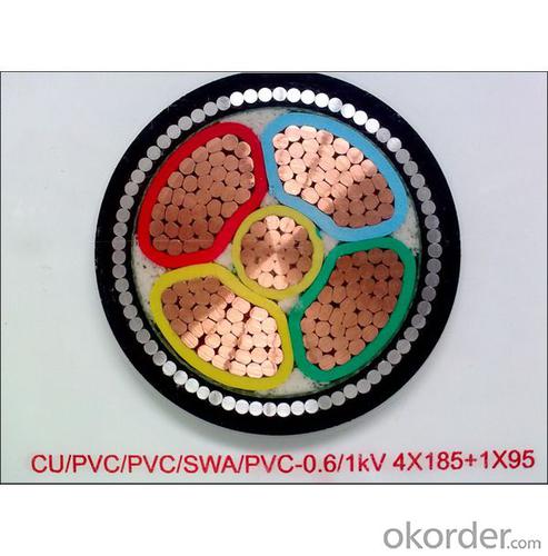 PVC insulated and sheathed power cable 0.6/1kV (steel wire armoured) System 1