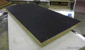 Rockwool Board Faced with Black Tissue