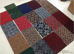 Polyester Flocking style Mat with PVC/Rubber back