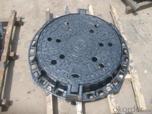 Nodular cast iron round manhole covers