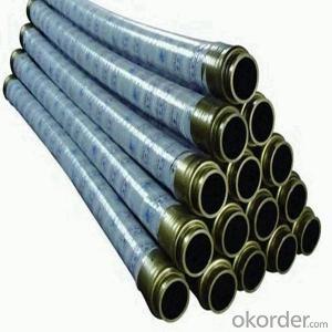 concrete pump 5 inch rubber hose with flange joint