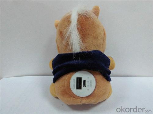 Cute Plush Doll Portable Mobile Power Bank for iPhone System 1