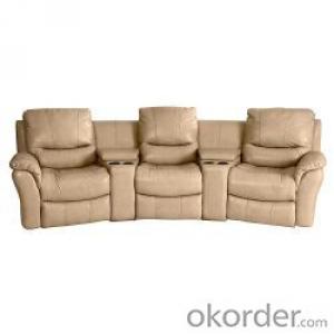 Modern recliner sofa Imported leather 4recliners