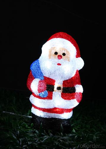 Christmas 3D Motif Light Acrylic Santa System 1