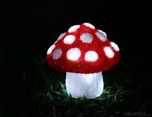 Christmas 3D Motif Light Acrylic Mushroom System 1