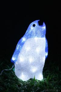 Christmas 3D Motif Light Acrylic Penguin System 1