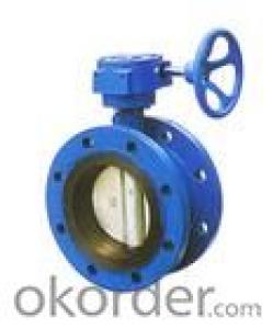 Double flanged concentric butterfly valve