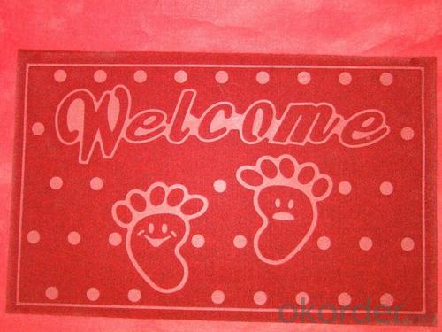 foam backing mat PVC logo mat System 1